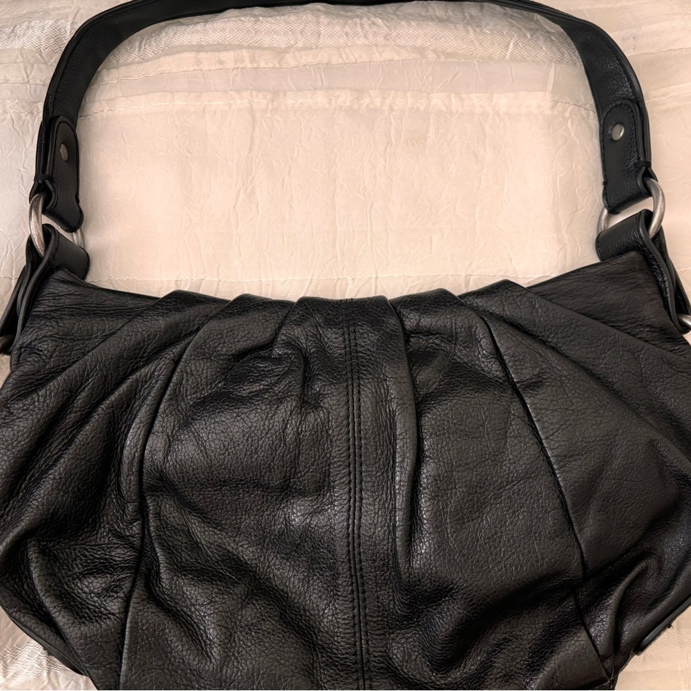 Shoulder Black leather purse
